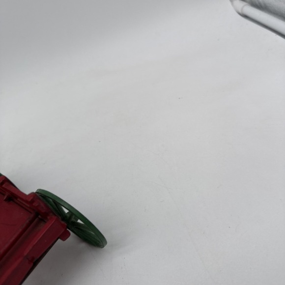 Vintage Cast Iron 1 Horse Wagon Missing Rider Black Horse Red Wagon - Picture 5 of 11